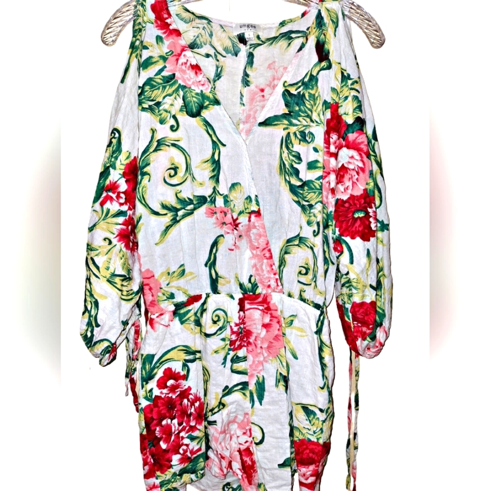 UMGEE FLORAL COLD SHOLDER ROMPER